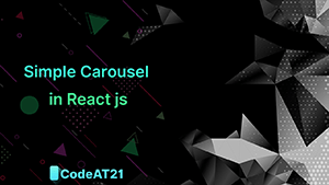 Simple Carousel in React js