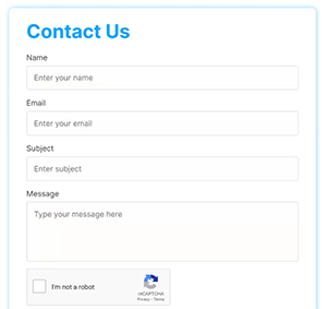 PHP Contact Form with Google reCAPTCHA