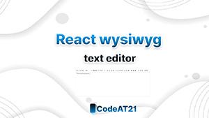 React wysiwyg text editor